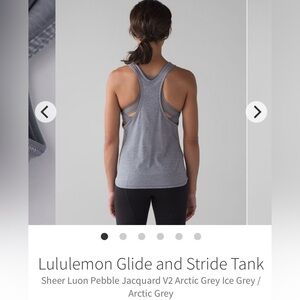 Lululemon Glide and Stride Tank Top